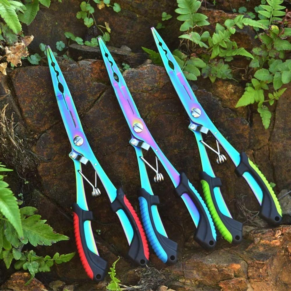 1 Set Portable Fishing Pliers Hook Remover Fishing Line Cutter Angling Helper