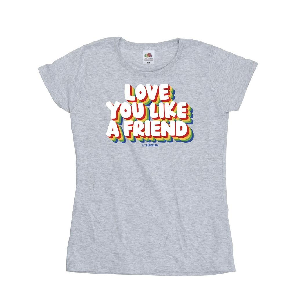 Netflix Womens/Ladies Sex Education Love Like A Friend Cotton T-Shirt