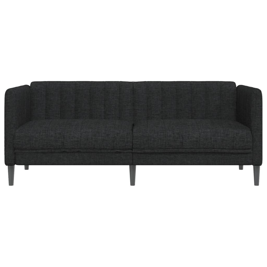 2 Seater Sofa Black Fabric