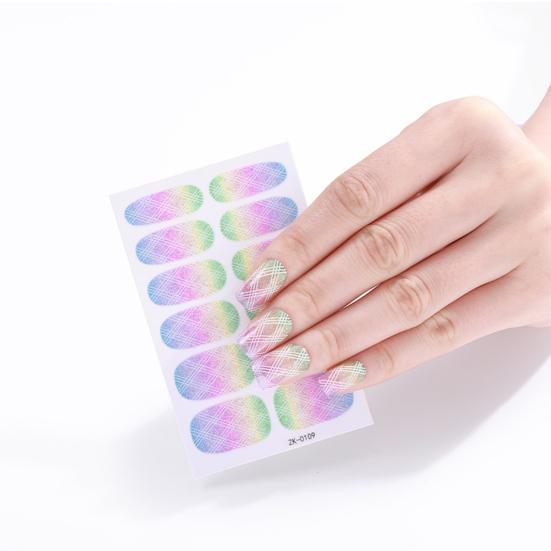 1 Set Nail Sticker Ultra-Thin Self Adhesive Waterproof Strong Stickiness Decorative