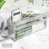 Kawaii Pencil Case Bag Portable Transparent Pen Pouch Box Waterproof for Girls Back to School Supplies Cute Korean Cancilware