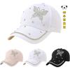 Womens Embellished Sun Hat With Wide Brim Foldable Adjustable Beach Travel Outdoor
