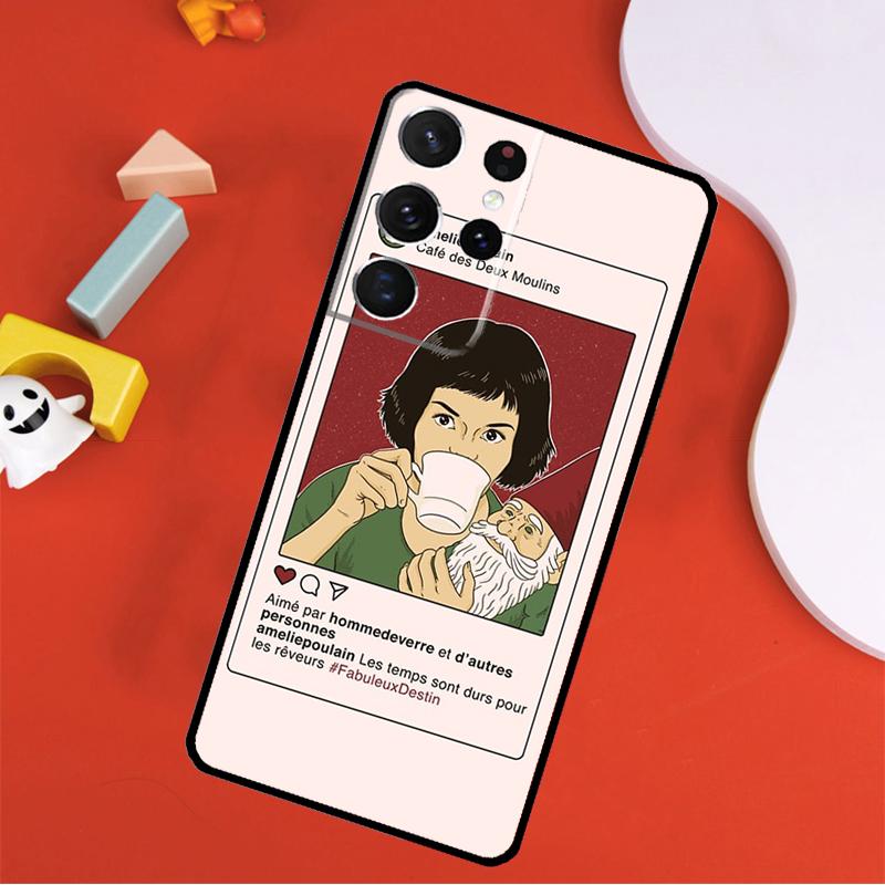 Чехол для телефона с постером к фильму «Амели» для Samsung Galaxy S25 Ultra S9 S10 S20 FE S21 S22 S23 S24 Plus S24 Ultra