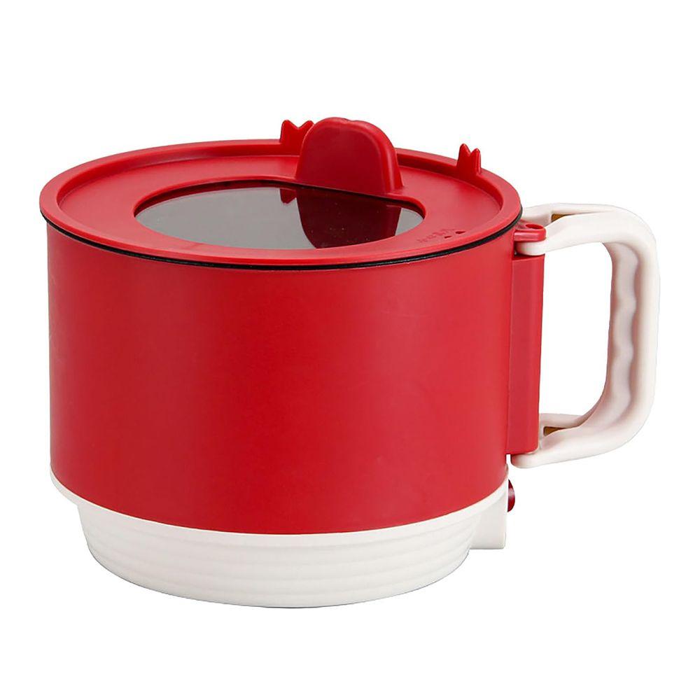 Foldable Handle Electric Cooking Pot 1600ml Capacity Instant Noodle Bowl  Porridge