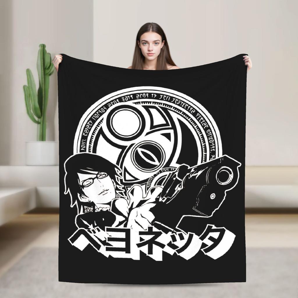 Umbra witch Bayonettas Wool Blanket  Creative Throw Blanket for Bed Sofa Couch 125*100cm Plush Thin Quilt,