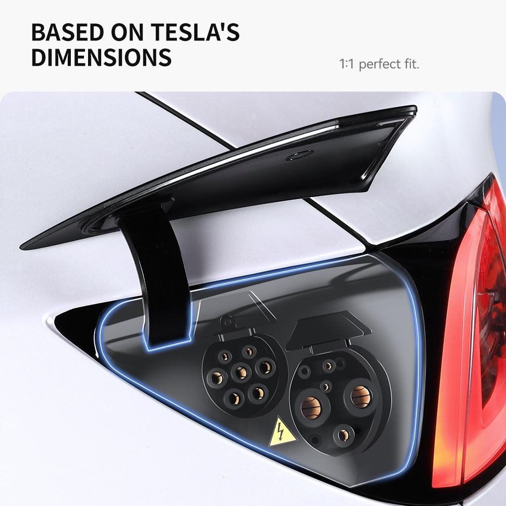 YZ для Tesla Model 3 Y Highland 2025-2025 Крышка порта зарядного устройства для наружного использования Защита от дождя и пыли Чехлы для автомобиля Аксессуары