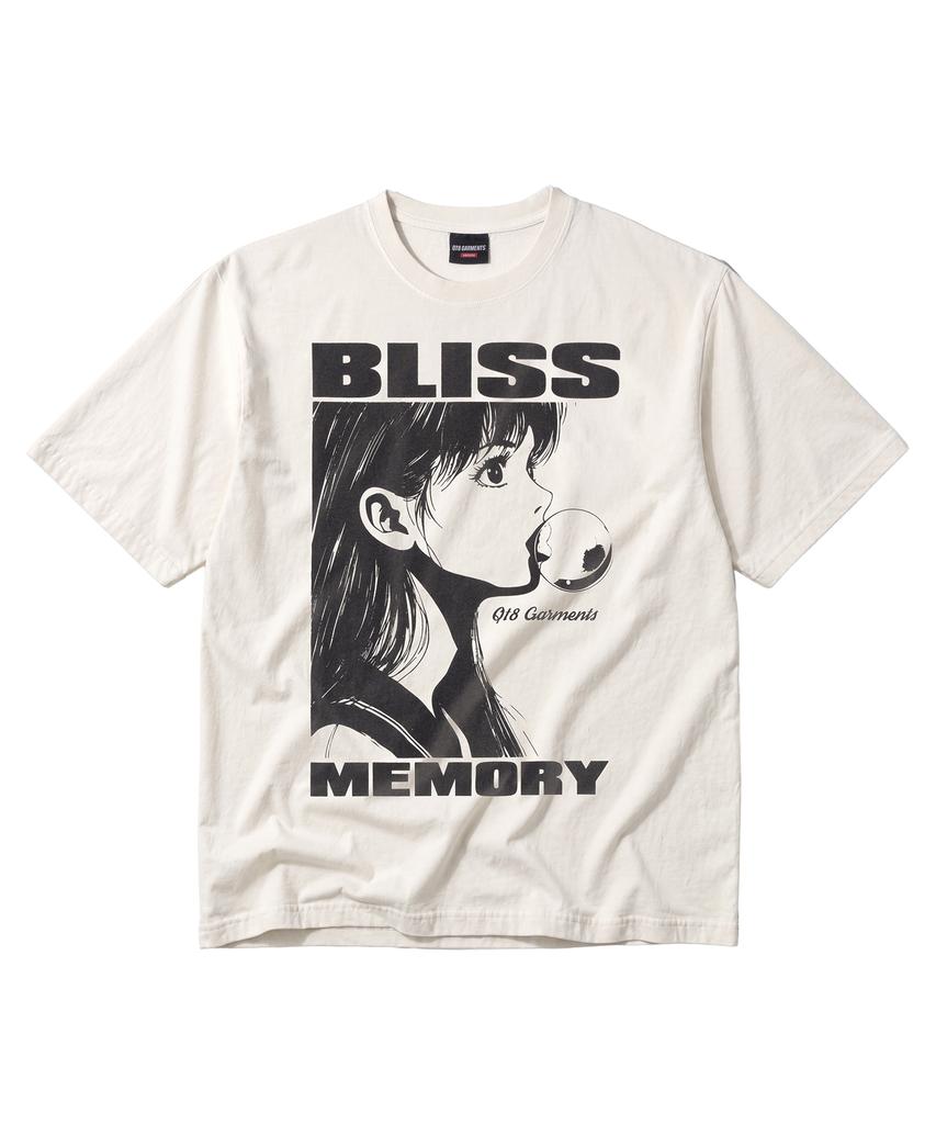 QT8 GARMENTS Lb Bliss Футболка с пигментной стиркой (Экрю)