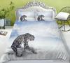 Leopard Series Digital Printing Quilt Cover Pillowcase Two Or Three-Piece Set Polyester