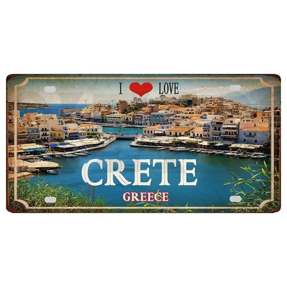 Flag Metal Retro Signs with Aesthetic Appeal Ideal Travel Souvenirs To Beautify Wall Decoration In Home Showcasing Vintage Style