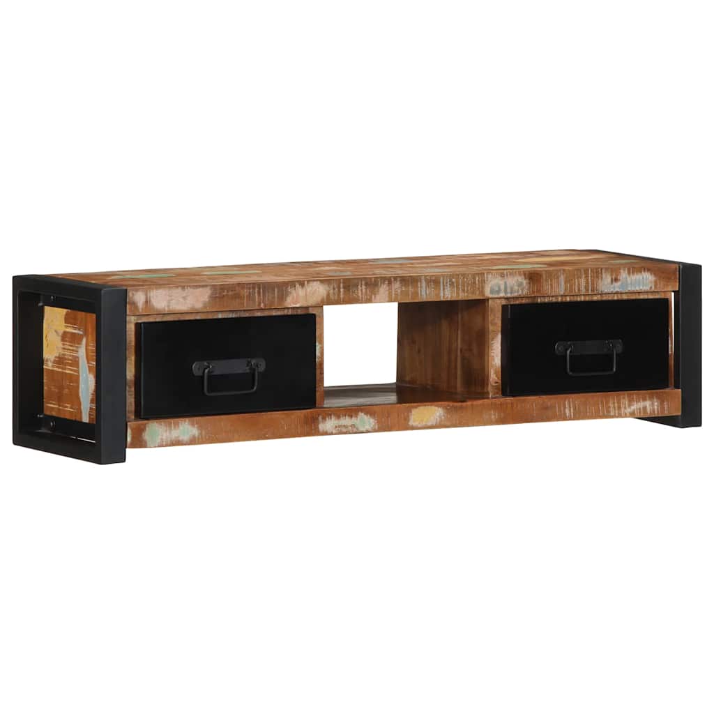 Szafka Rtv 100X30X25 Cm Drewno Lite Odzyskane