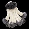 Autumn and Winter Fur Coat Women's Mid-length Mink Fur Fox Fur Collar Faux Fur Coat