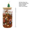 Yousheng Color-Changing Festive Tumbler Christmas Beer Can with Brush And Straw Holiday-themed Beverage Container
