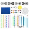 43-Piece Mandala Art Kit: Acrylic Rods, Paint, Templates, Dotting Pens