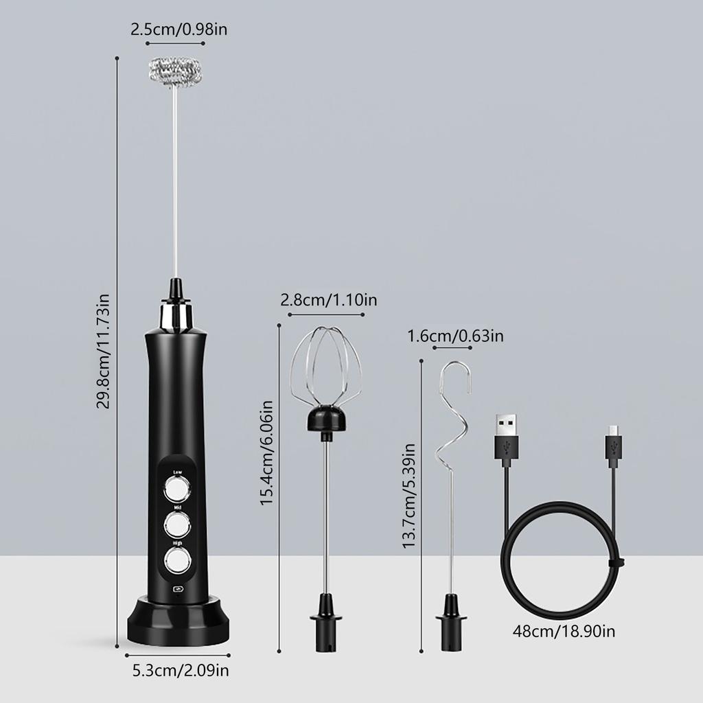 Handheld Electric Household Whisk USB Charging Milk Whisk Milk Frother