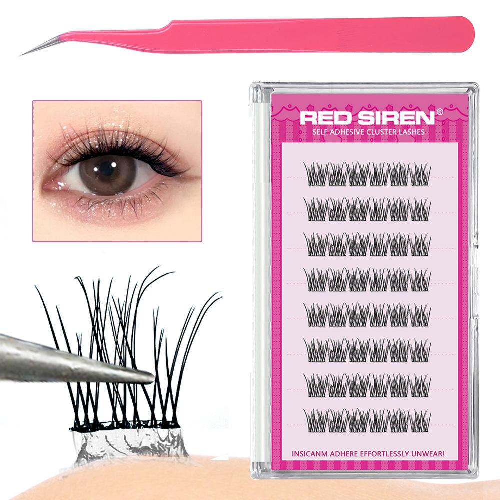 Lash Clusters Set No Glue Needed Self Adhesive Eyelashes Korean Makeup Natural Look Wispy Individual Eyelashes New Manga Lashes