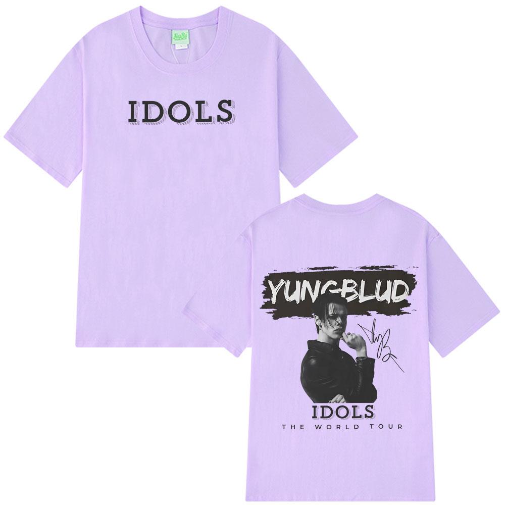 Customization Yungblud 2025 World Tour New Idols Vintage Tshirt Unisex Unisex Punk Rock T Shirts Shortsleeved Cotton Hiphop Overs