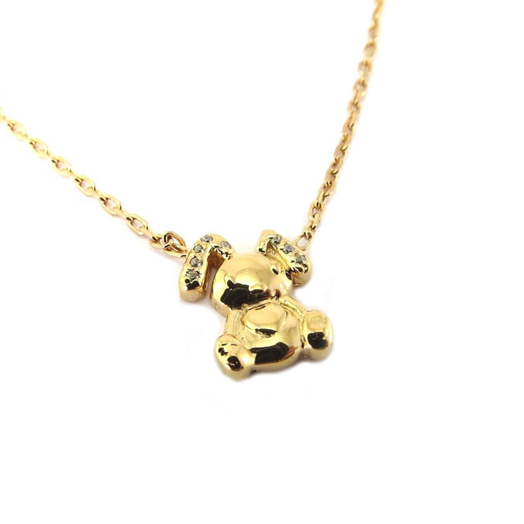 Les Trésors De Lily [P3287] - Gold-plated 'Rabbit' Children's Necklace - 10x9 Mm