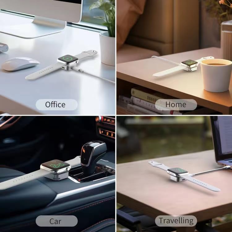 Portable Wireless Watch Charger Type C Lightning Two Interfaces For Apple Watch S9 10 8 7 6 5 4 3 2 1 SE Ultra Series Fast Charger