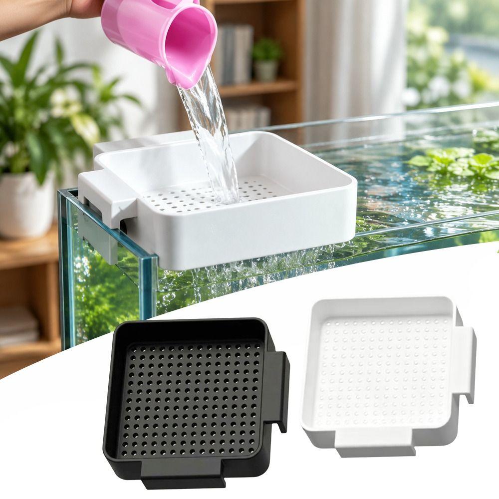Plastic Fish Tank Water Change Plate Flow Softening Perforated Baffle Strainer Planted Aquarium