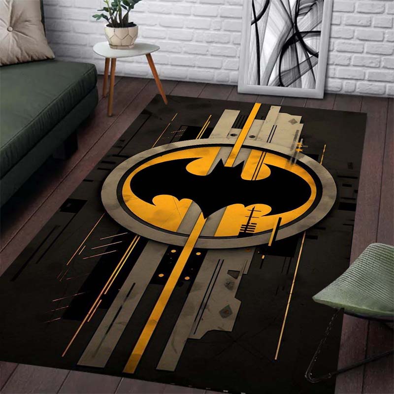 Batman Pattern Rug - Non-slip Kitchen and Outdoor Rug, Yoga Rug, Home and Bedroom Decoration, Birthday Gift