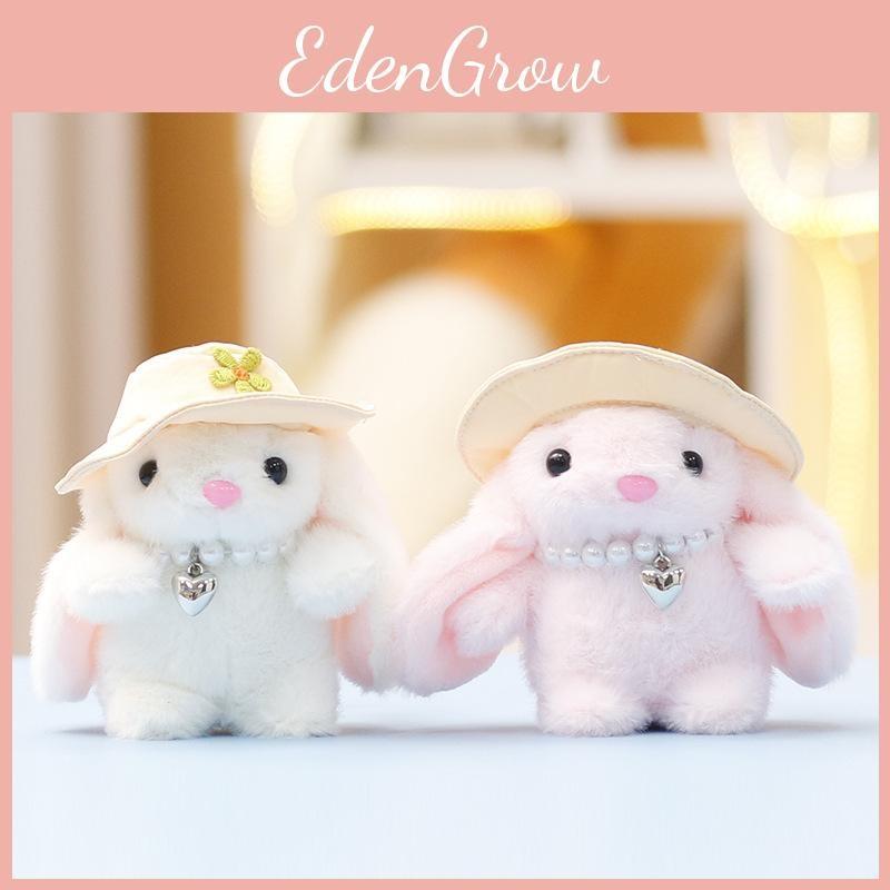 Hat Plush Rabbit Toy Key Chain Stuffed Doll Pendant Backpack Gift Decoration