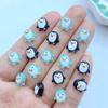50Pcs New Cute Resin Mini 9mm Cartoon Penguin Series Flat Back Manicure Parts Embellishments For Hair Bows Accessories