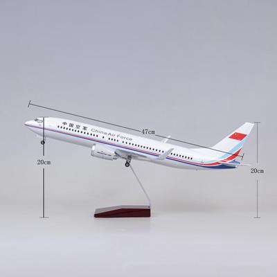47см Миниатюрный самолет для ВВС Китая B737 Коллекционный самолет Смола Игрушечные самолеты Мальчики Дети Коллекционный подарок