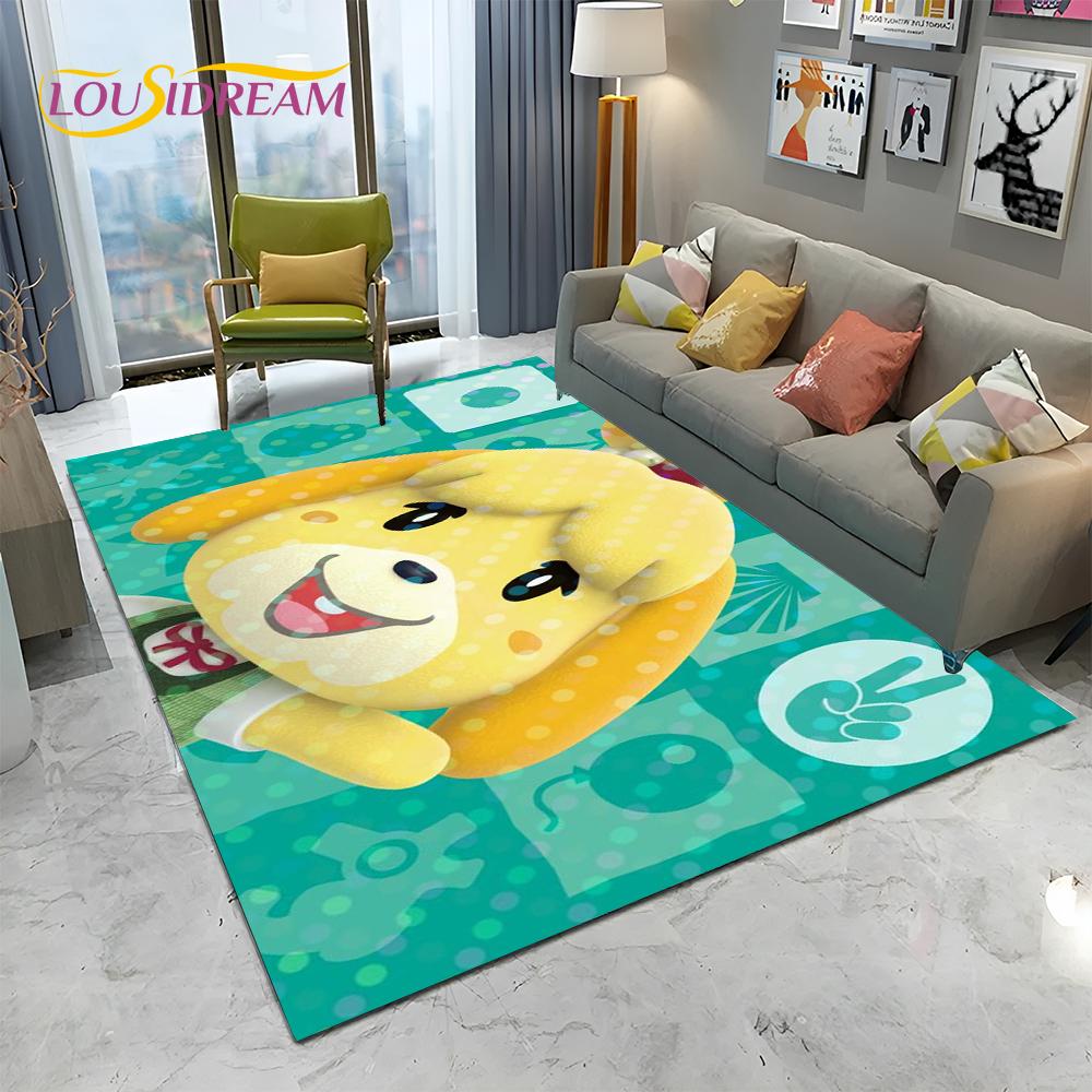 Ковер с рисунком Animal Crossing New Horizons, Ковер для гостиной, спальни, дивана, Придверный коврик, Декор, Детский нескользящий коврик для игр