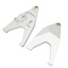 2PCS Metal Front Lower Suspension Arm Pull Rod for TRAXXAS UDR RC Truck Model(Silver)