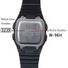 Smooth Surface Watch Band Replaceable Excellent Silicone Wristwatch Strap Replacement for Casio W-96H