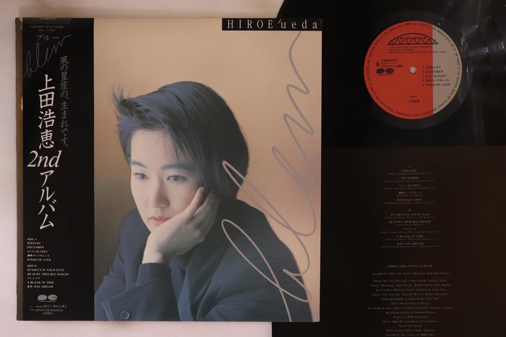 LP Record HIROE UEDA Blew C28A0607 PONY CANYON 1987 Japan Obi Japanese PopRock Used