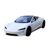 МояМашина 1:Масштаб 24 Литая металлическая модель автомобиля Tesla Roadster с крышей, фигурка, украшение - Белый