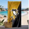 Pittsburgh Penguins Print Beach Towel Soft Portable Quick?dry Towel For Pool Summer Vacation Outdoor Sport