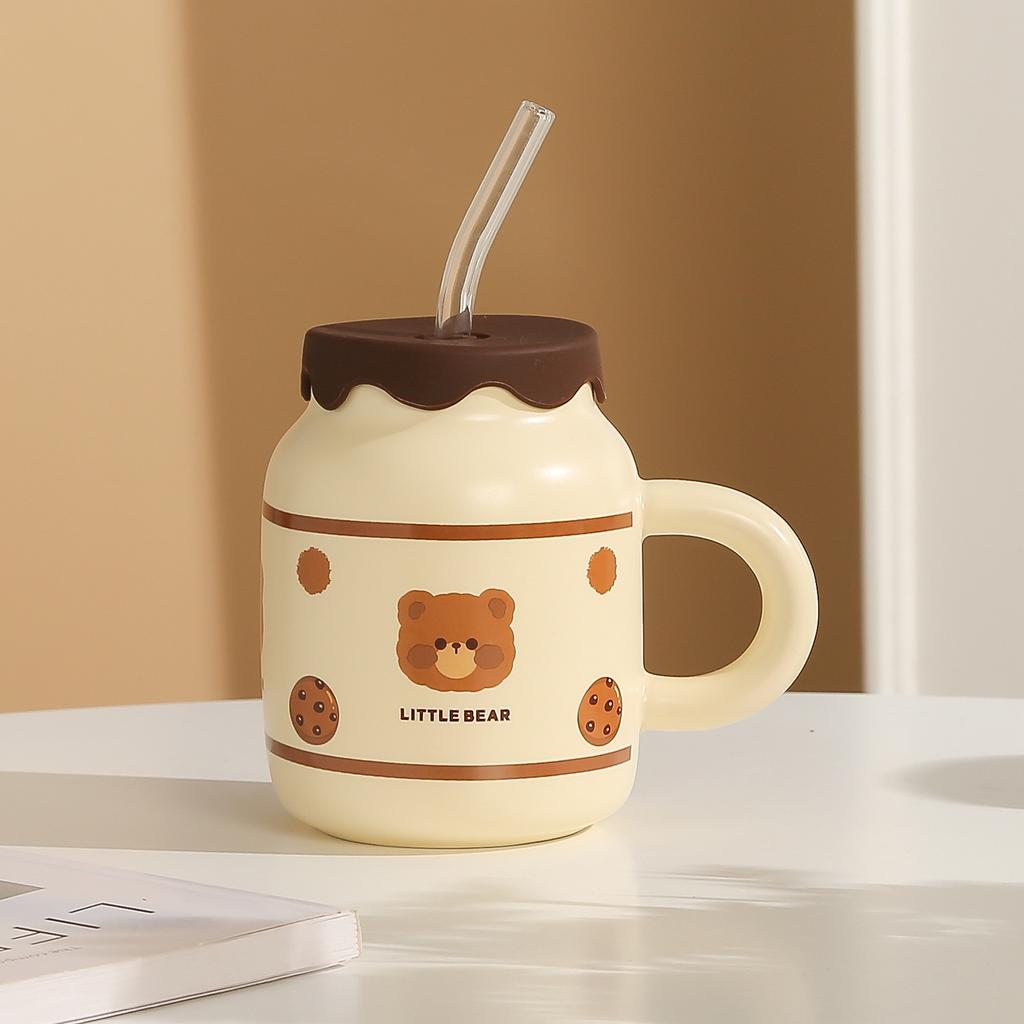 Mug Ceramic Water Cup Creative Gift Event Gift Gift Box Cup Cream Color Store Celebration Advertising