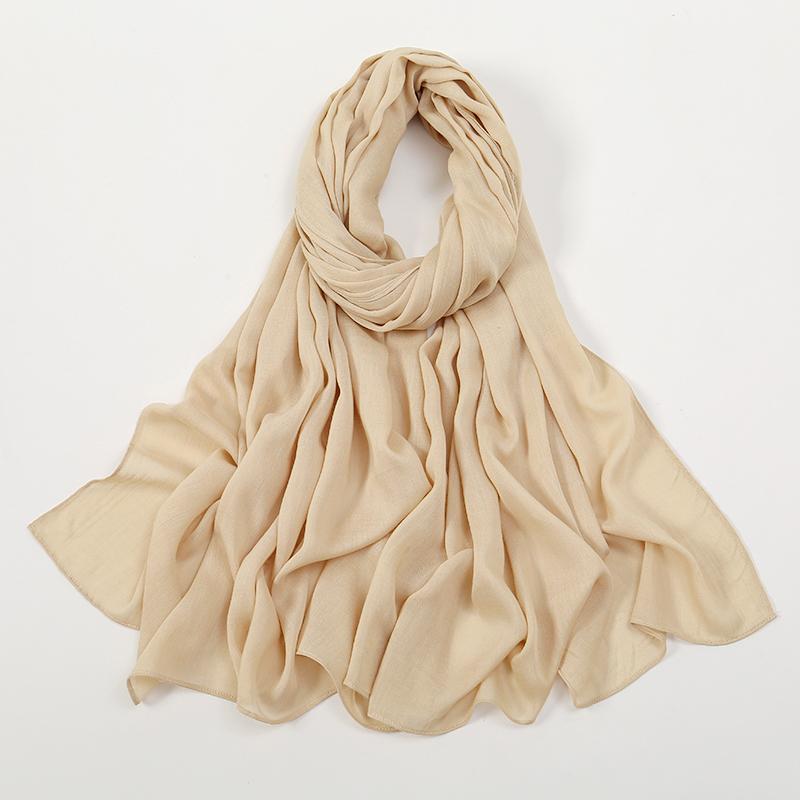 Solid Cotton Modal Hijab For Women Muslim Scarf Big Size Shawls Foulard Islam Head Wraps Headscarves Ramadan Scarves 190*85cm