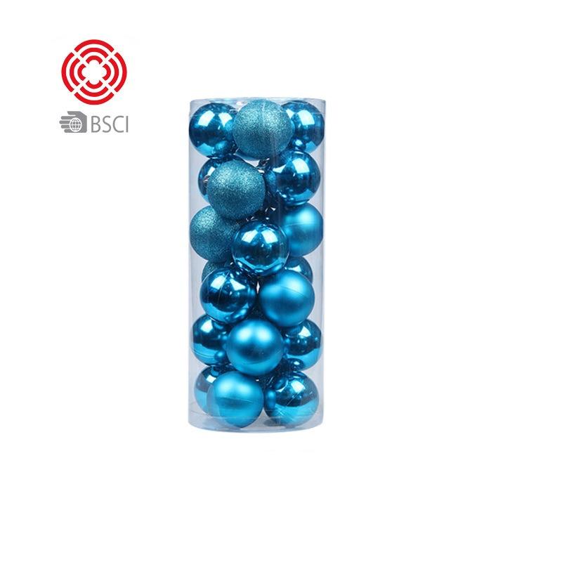 Диаметр 3/4/6/8 см, рождественские безделушки, украшения, 24 шт. в бочке, набор рождественских красочных шаров, гальванизированный пластиковый подвесной шар для рождественской елки, украшение для дома