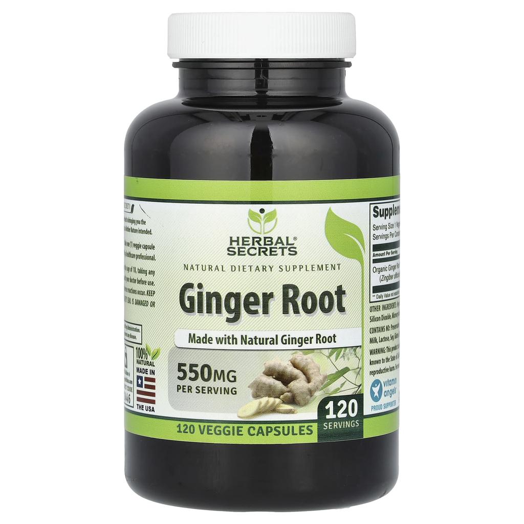 Ginger Root, 550Mg, 120 Veggie Capsules