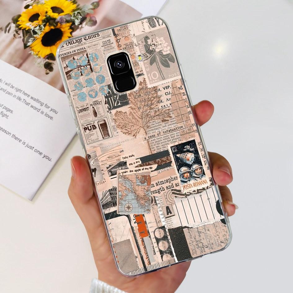 For Samsung A8 2018 Case A8 Plus Cover SM-A530F SM-A730F Fundas Fashion Butterfly Marble Soft Bumper For Samsung A8+ 2018 Hoesje