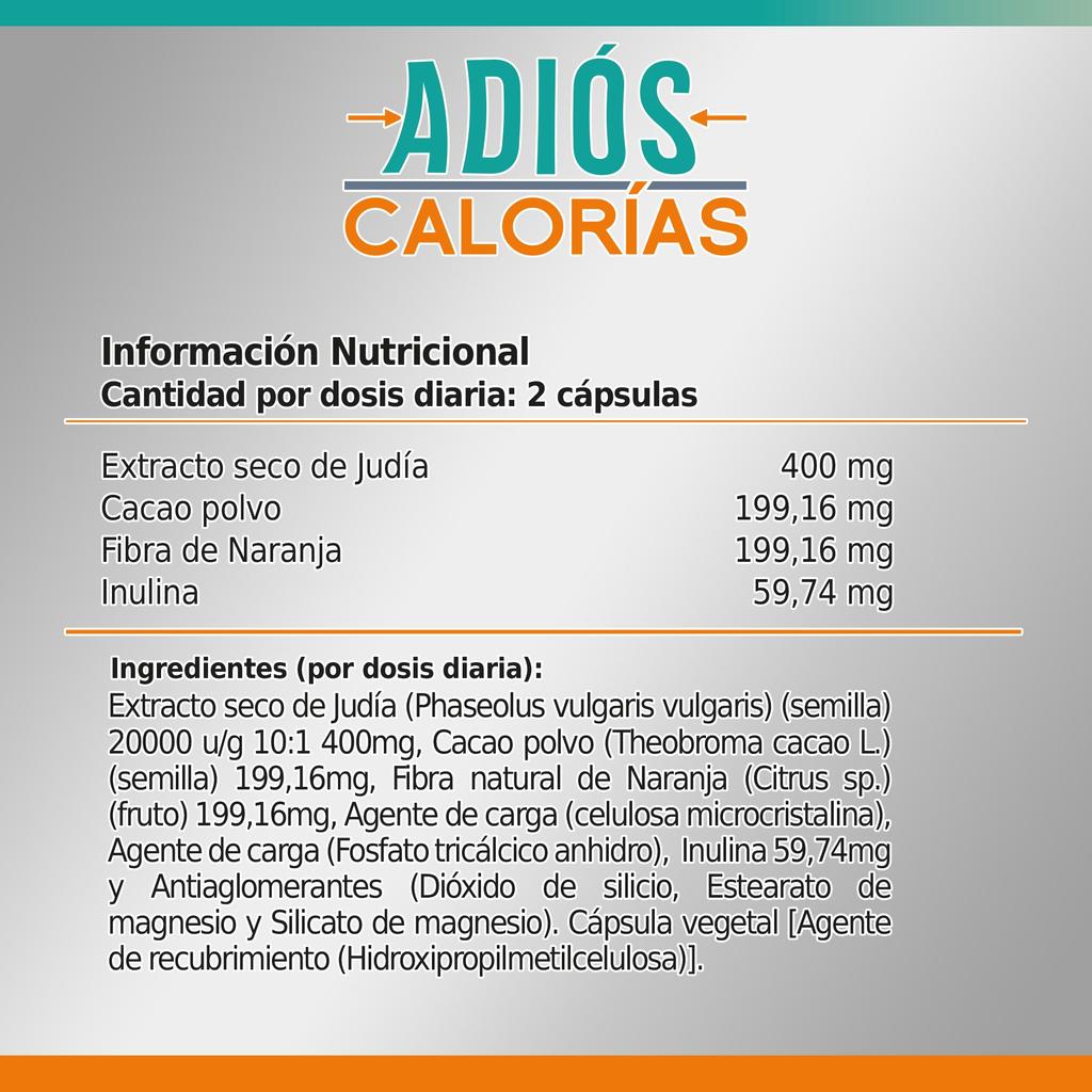 Healthy Fusion GOODBYE CALORIES | Carbohydrate and Fat Blocker | Fat Burner, Slimming | Appetite Suppressant | 60 Capsules