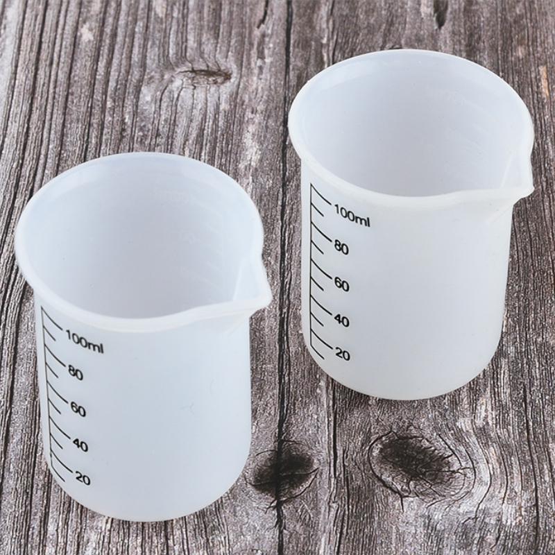 Силиконовая мерная чашка с прозрачной шкалой, пищевой прочный антипригарный DIY торт, эпоксидная смола, ювелирные изделия, кухонные инструменты для выпечки