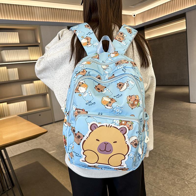 Food Cartoon Cute Dolphin Pattern Student Leisure Backpack For Use Daily