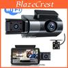 Vision Night 3inch Wifi Hd Dash Cam With Triplelens For Front Interior And Rear Recording