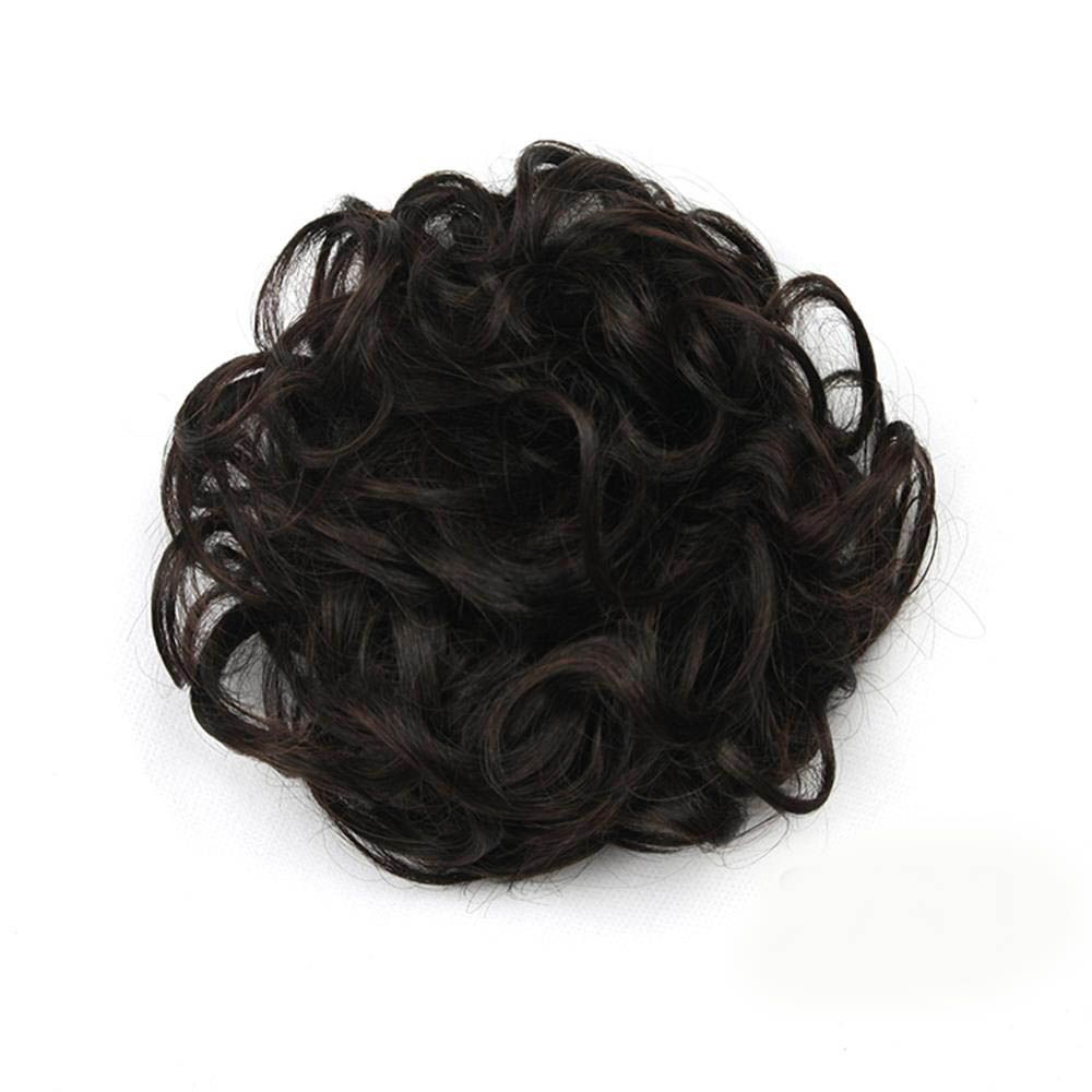 Эластичный парик, резинка для волос, вьющиеся волосы, резинка для волос, пучок, кудрявый растрепанный шиньон, наращивание волос