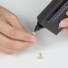Серьги-гвоздики из муассанита 1 карата, 100% серебро 925 пробы, позолоченные, оригинальные роскошные серьги с сертификатом GRA