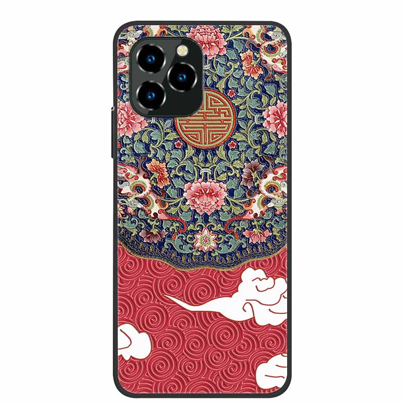 Для Oukitel C21 Pro Чехол Роскошный 3D Рельефный Цветок Силиконовый Чехол для Телефона Для C21pro Ударопрочный Coque Рельефные Цветы Funda Capa