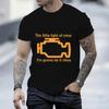 2023 Tee Shirts for Men Check Engine Let It Shine Mechanic Funny Design T-shirt Short Sleeve Tops Men Women T-shirt Tee Oversize