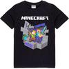 Футболка Minecraft для мальчиков Алекс Стив Меч Черная Игровая с коротким рукавом