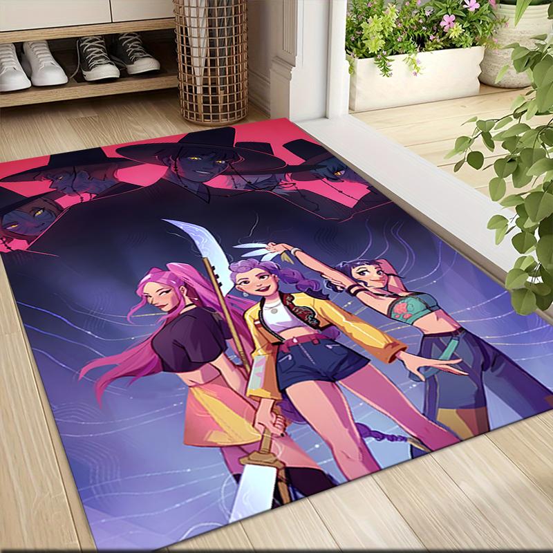 1Pc Fantasy Heroes Action Carpet Rug Customizable Soft Washable Antislip Home Living Room Sofa Mats Personalized Rug 0917195