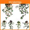 Lifelike 100cm Artificial Flowers Silk Rose Fake Garland Vine Ivy Plant Leaves For Charming Home Accents