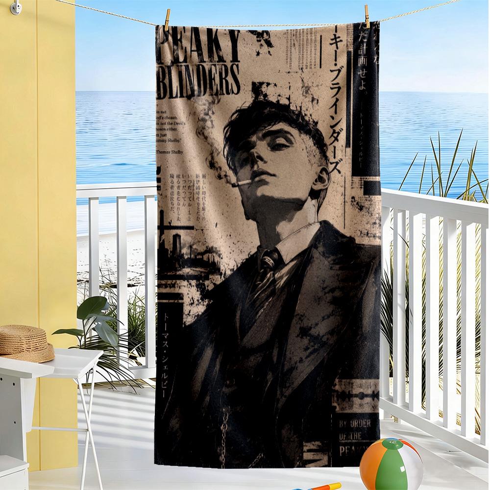 Football Player Action Beach Towel Super Soft & Absorbent Comfortable Lightweight